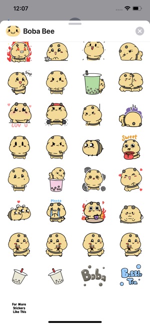 Boba Bee Stickers: Aminals(圖4)-速報App