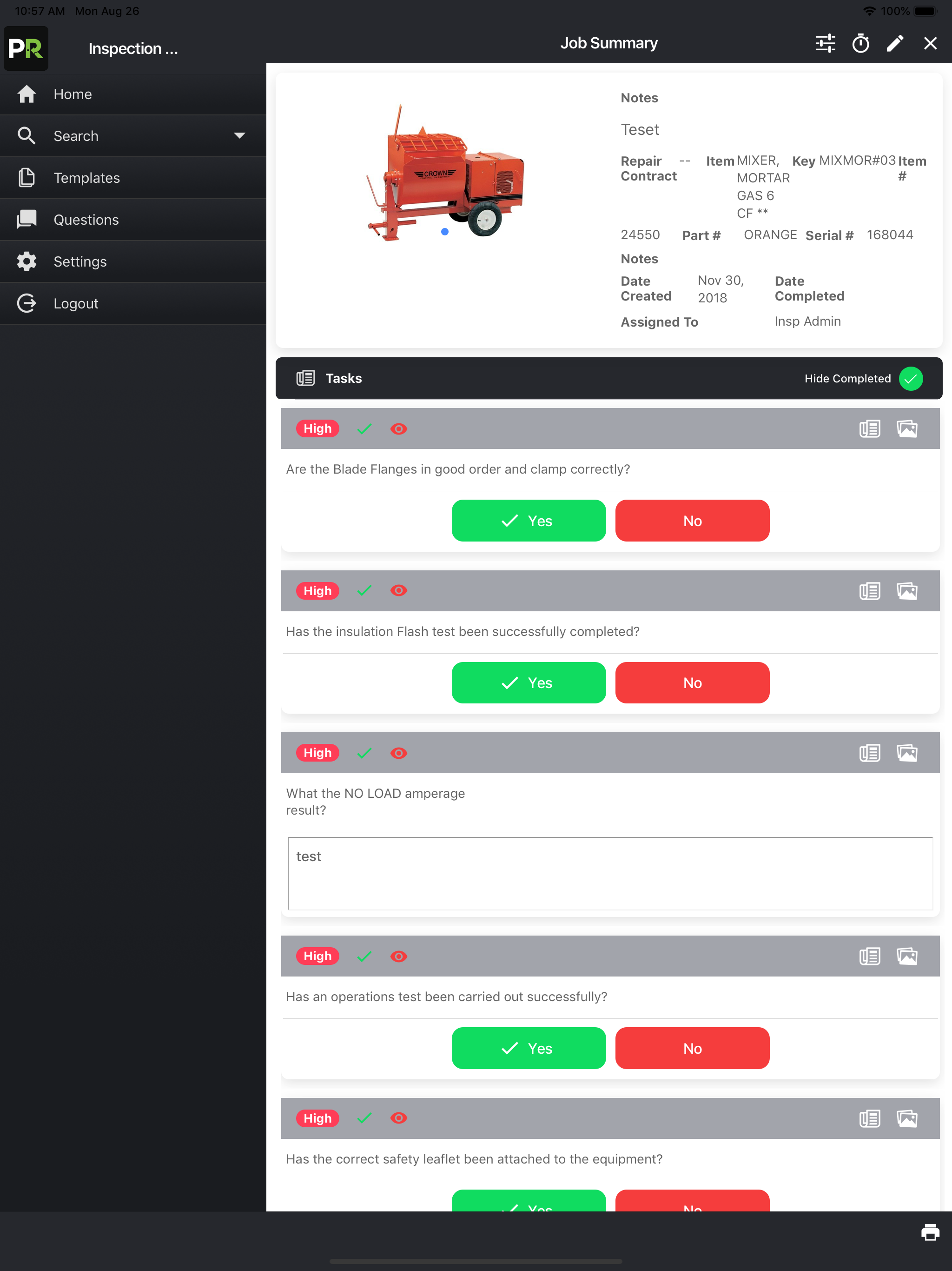 POR Inspection screenshot 12