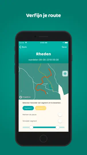 Скриншот Rondje GPS Wandelen En Fietsen на iPhone 7