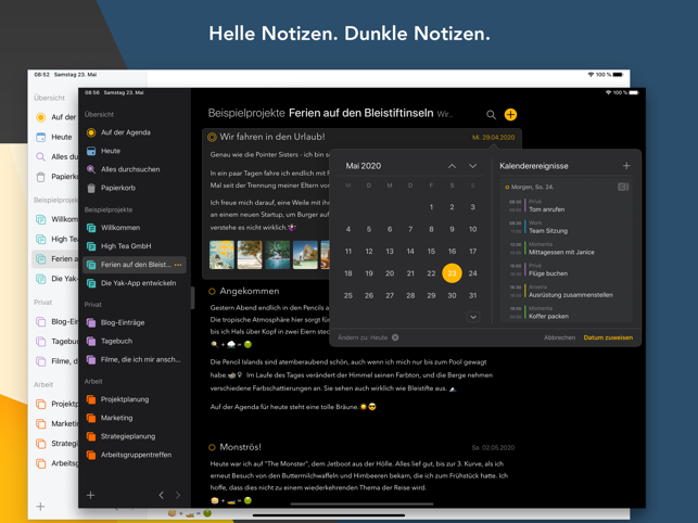 ‎Agenda: Notiz trifft Kalender Screenshot