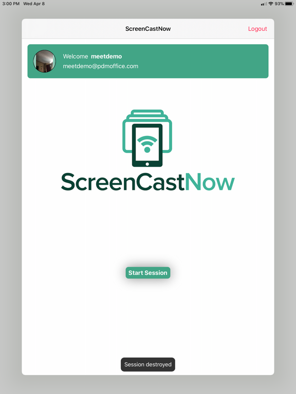 ScreenCastNow iPad screenshot 2 - Productivity app