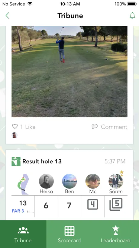 Instagolf - social golf app