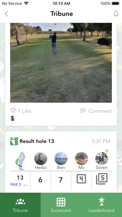 Instagolf - social golf app