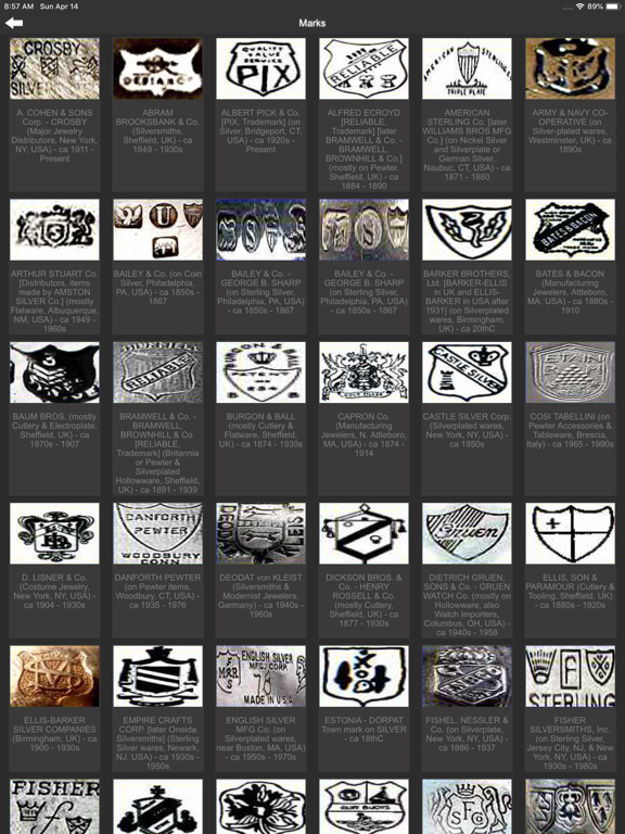 Screenshot #6 pour Silver Marks - Makers Database
