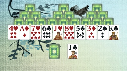 Pyramid Solitaire for iPhone. Screenshot