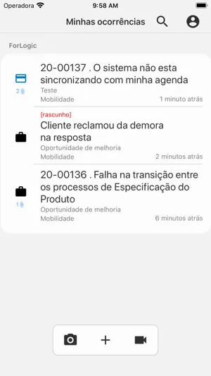 Qualiex Ocorrências screenshot 1