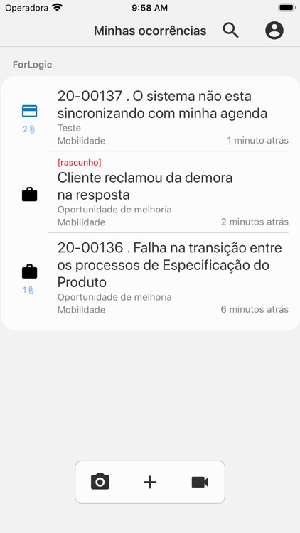 Qualiex Ocorrências