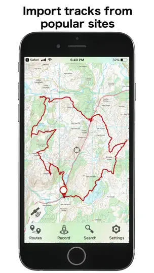 Screenshot von GBTopoMap auf dem iPhone 6
