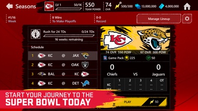 screenshot of MADDEN NFL MOBILE FOOTBALL 1