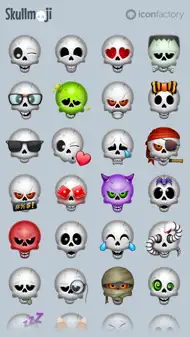 Iconfactory Skullmoji Stickers iphone bilder 0
