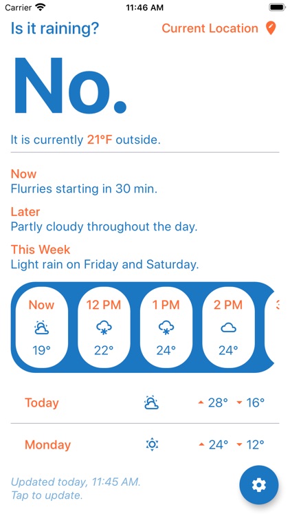 Rain: Simple Weather Forecast