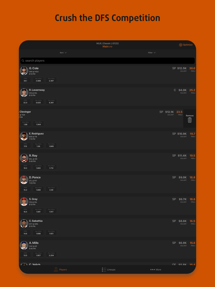 Draftwise - DFS Optimizer