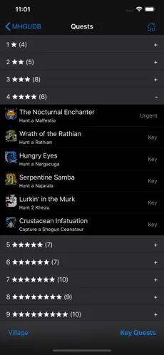 Screenshot 3 MHGU Database iphone