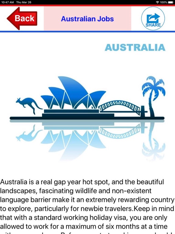 Australian Jobs iPad screenshot 4 - Social Networking app