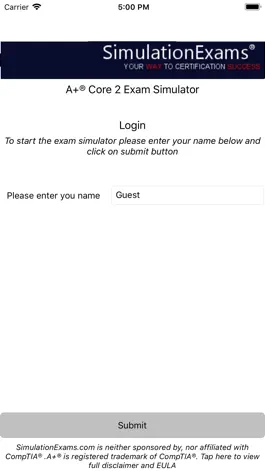 Game screenshot Exam SimulatorFor A+ Core 2 mod apk