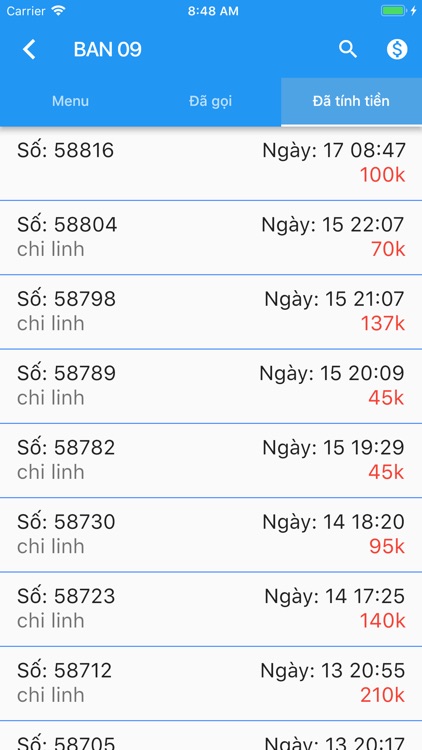 Tính tiền di động 4.0 screenshot-3