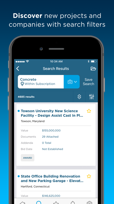 ConstructConnect Contractors Screenshot
