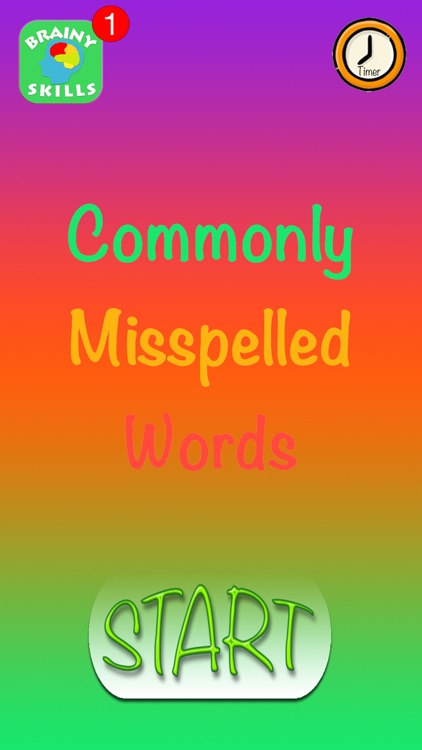 Brainy Skills Misspelled Words
