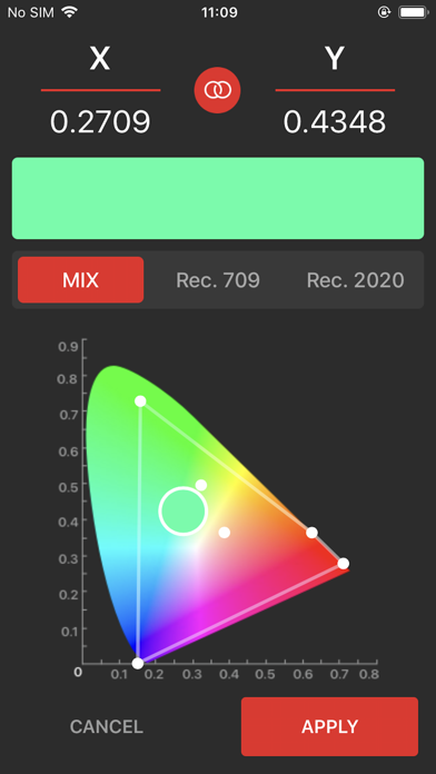 myMIX LED screenshot 2