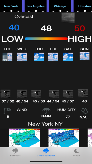 Screenshot #2 pour Instant NOAA Weather Forecast