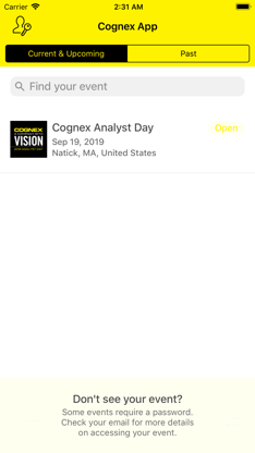 Cognex Events screenshot 1