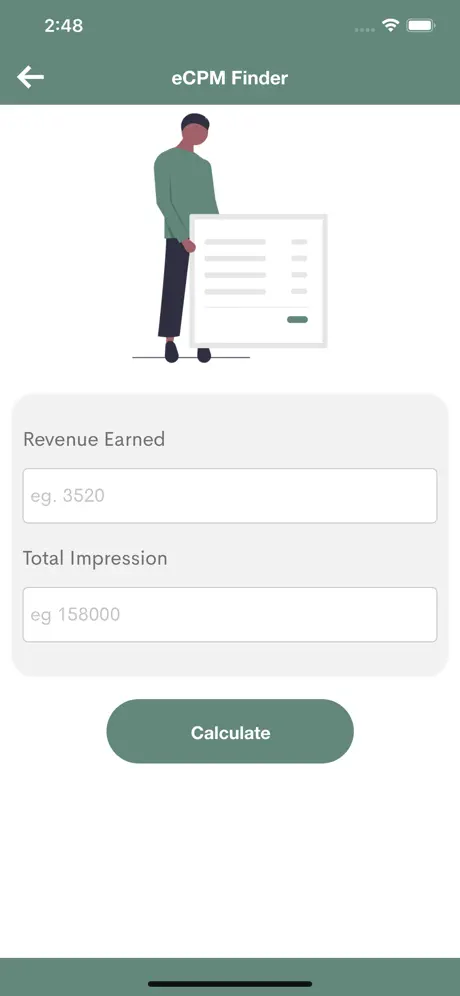 eCPM, CTR, RPM Calculator