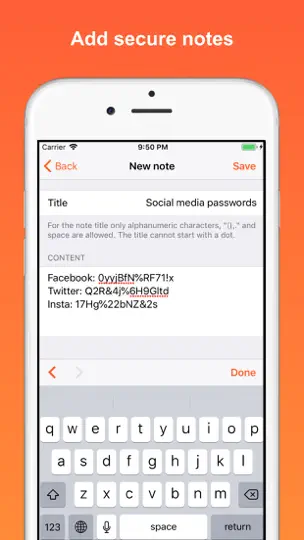 Скриншот Secure Files - Personal Vault на iPhone 5