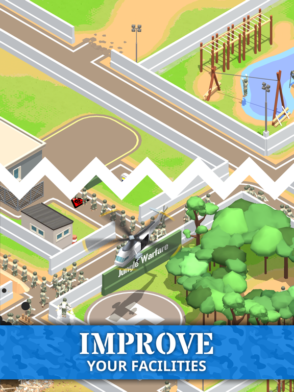 Screenshot #6 pour Idle Army Base: Tycoon Game