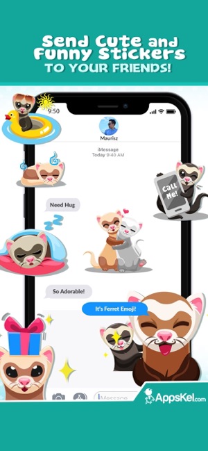 Ferret Pet Emojis Stickers App(圖4)-速報App