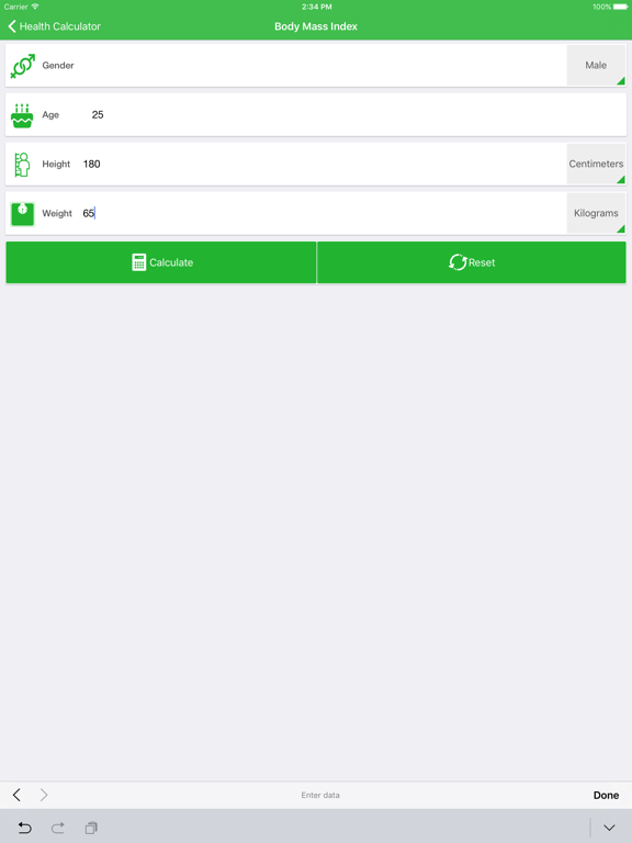 Screenshot #6 pour Calculateur de santé: poids