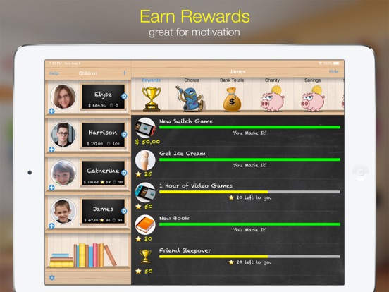 iAllowance (Chores Allowances) iPad app afbeelding 4