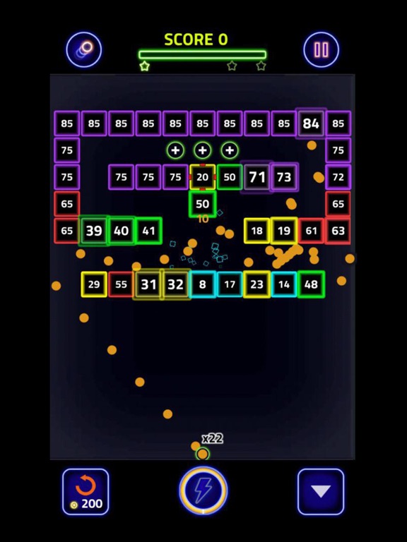 Brick Breaker Glow iPad screenshot 4 - Games app