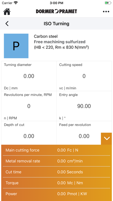 Dormer Pramet Calculators Screenshot