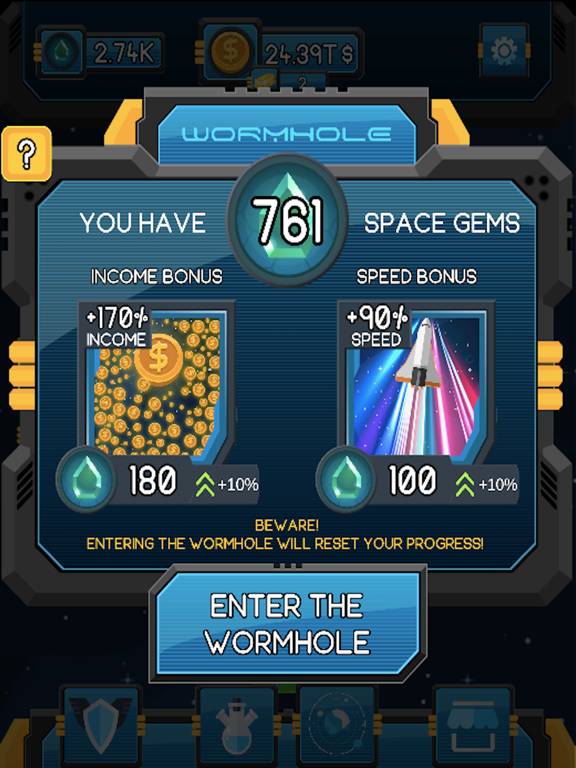 IdleX: Galaxy Wanderer iPad screenshot 4 - Games app