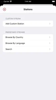 audio stream player iPhone Captures Décran 3