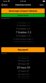 VideoHubControl screenshot
