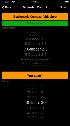 VideoHubControl screenshot 2