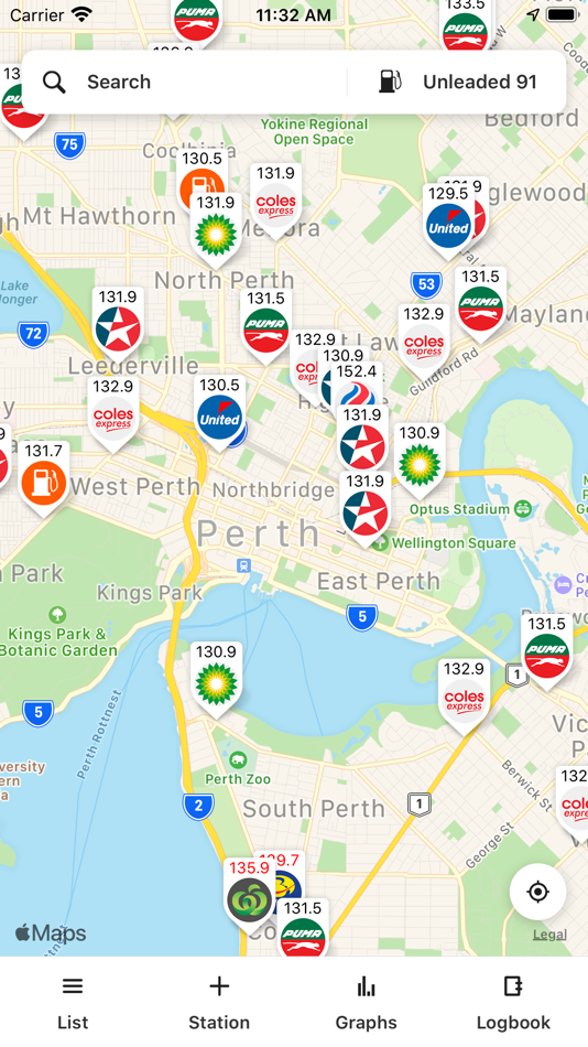 #1. Fuel Map Australia (iOS) 由: WikiCamps pty ltd