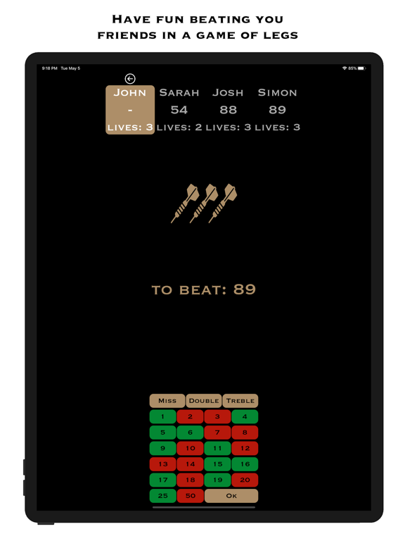 Darts Score Pro iPad screenshot