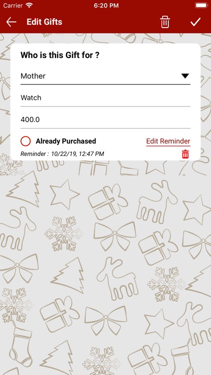 Chirstmas Budget Planner
