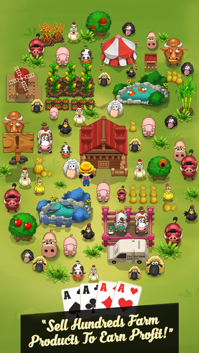 Screenshot #1 pour Solitaire Farm: Idle Card Game