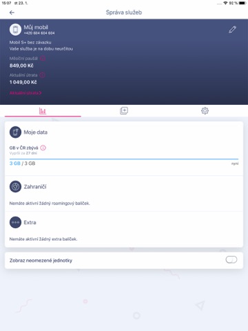 Můj T-Mobile screenshot 2