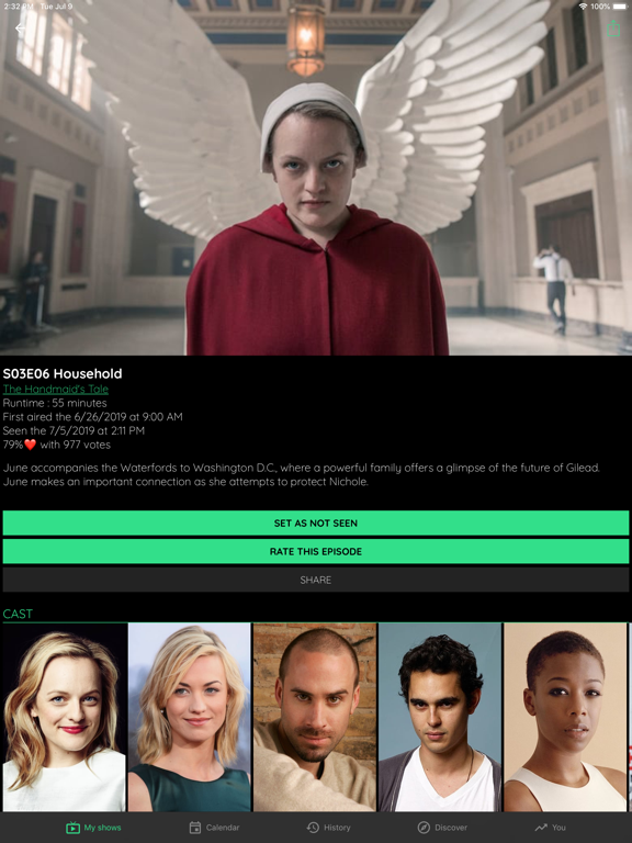 TV Show & Movie Tracker iPad screenshot 7 - Reference app