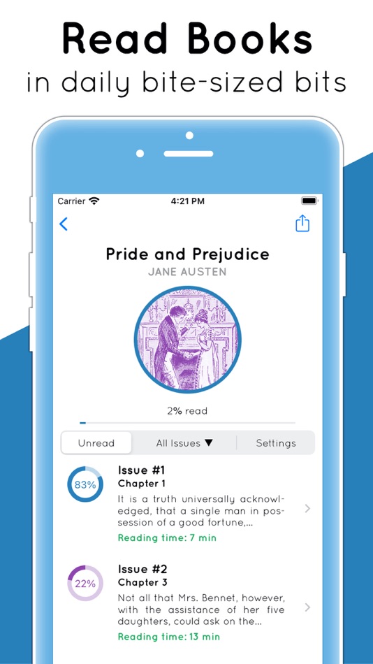 #1. Serial Reader: Daily Book Bits (iOS) بواسطة: Michael Schmitt
