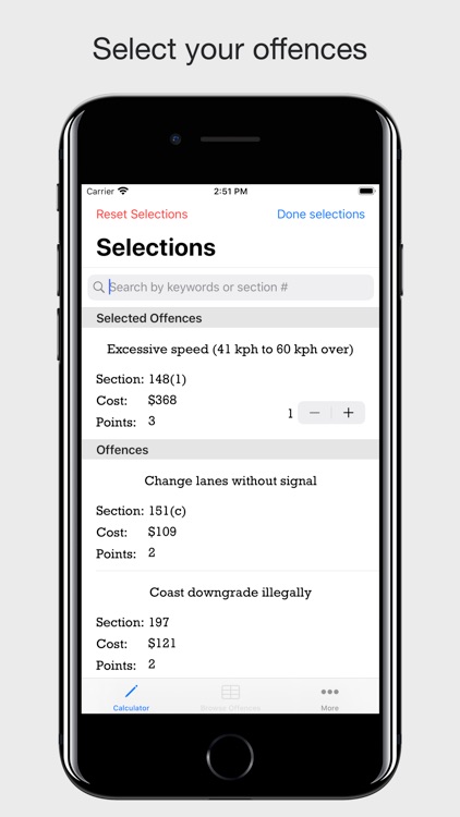 BC Traffic Tickets Calculator