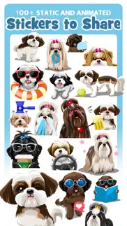 shih tzu dog emojis stickers iphone screenshot 2