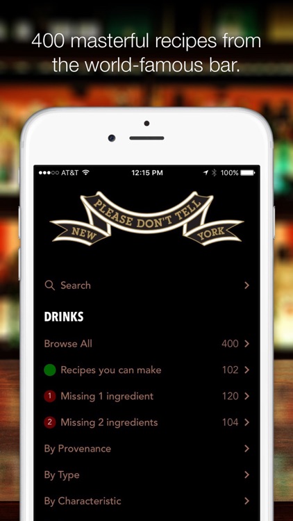 PDT Cocktails