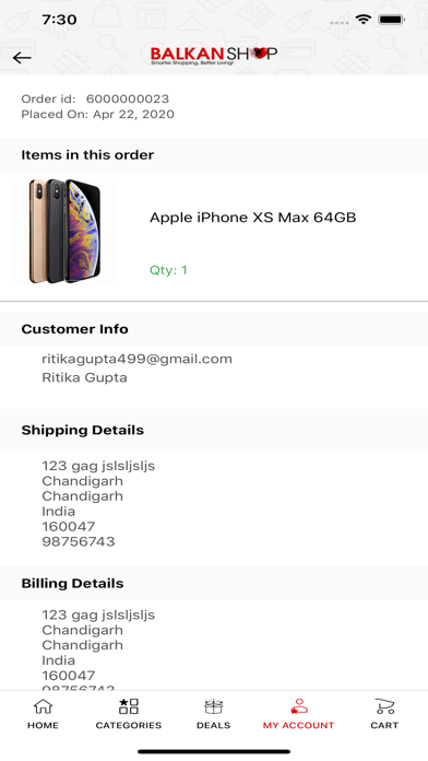 App screenshot
