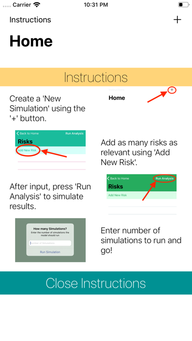 Simulate Risk Screenshot