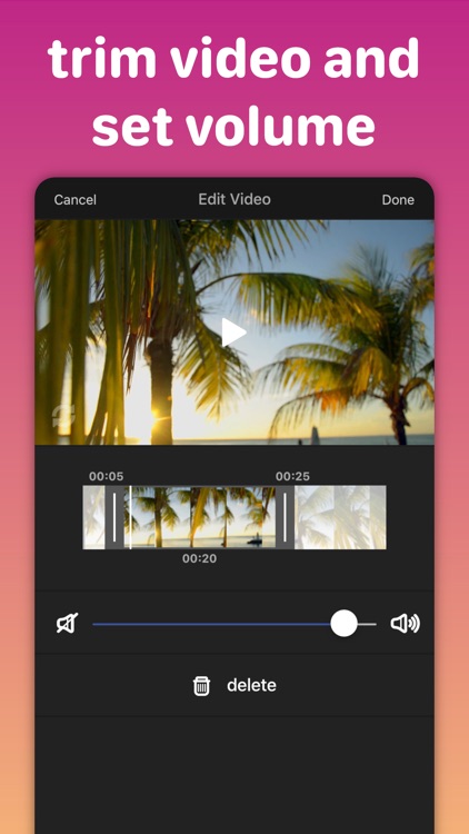 Add Music, Merge, & Trim Video screenshot-6